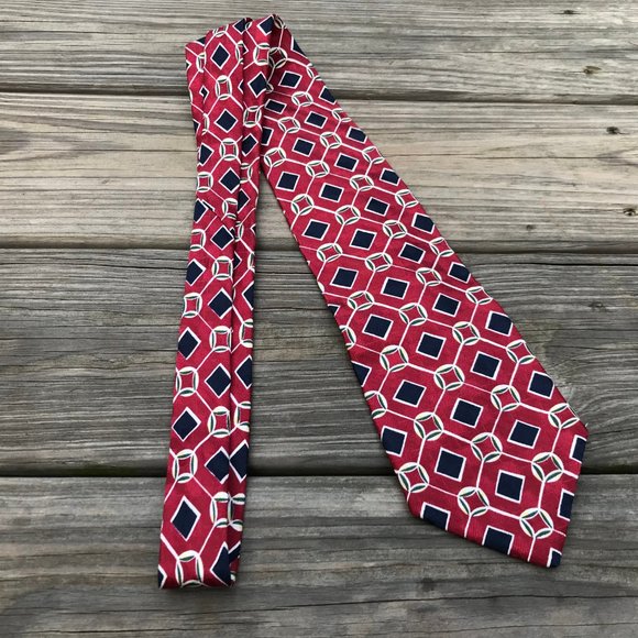 Bass Men Tie 100% Silk From Italy Classic Necktie - Picture 3 of 11